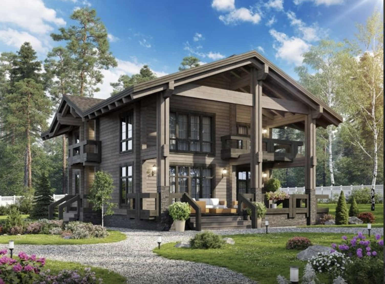 дом с мансардой